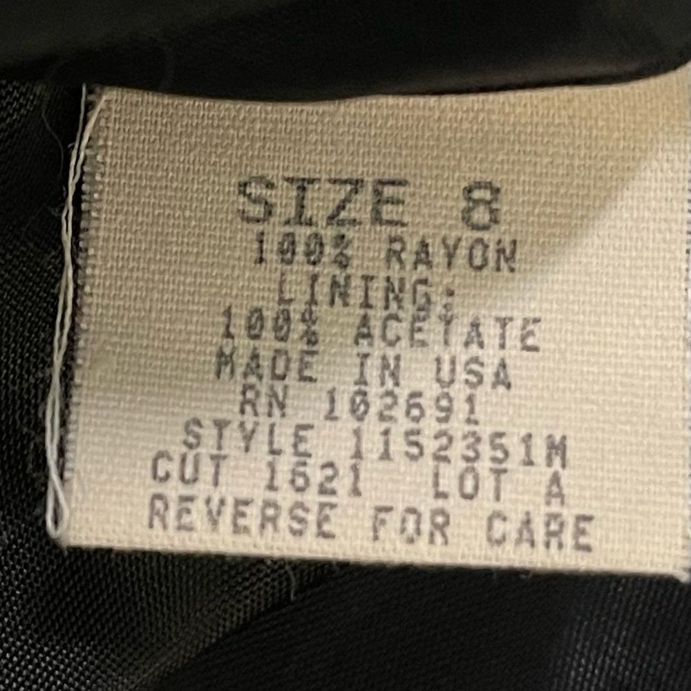 Donna Ricco New York Black Sleeveless Paneled Tank Dress Size 8 - Picture 9 of 10